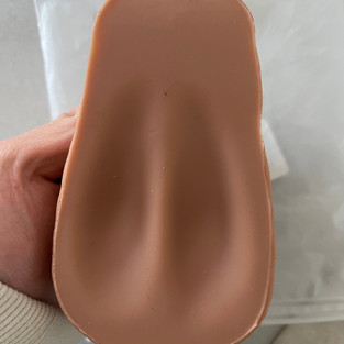 Fusion back view showing the indents