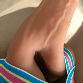 All Day harness close up of Mr X which got a dent/twisted