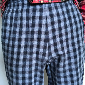 Packing with Monsieur Wiggle in PJs, front view