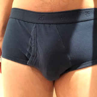 Packing with PG packer in briefs using MyPack pouch, front view