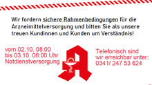 Wir sind heute im Notdienst für Sie da!
