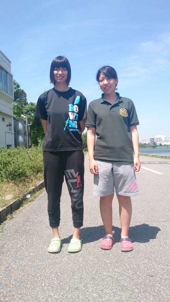 女子シングルスカル 高祖、田崎