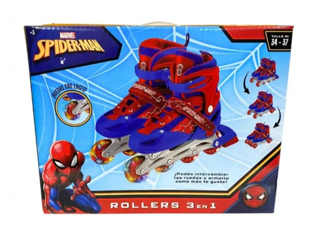 Roller SpiderMan 3 en 1 con luces