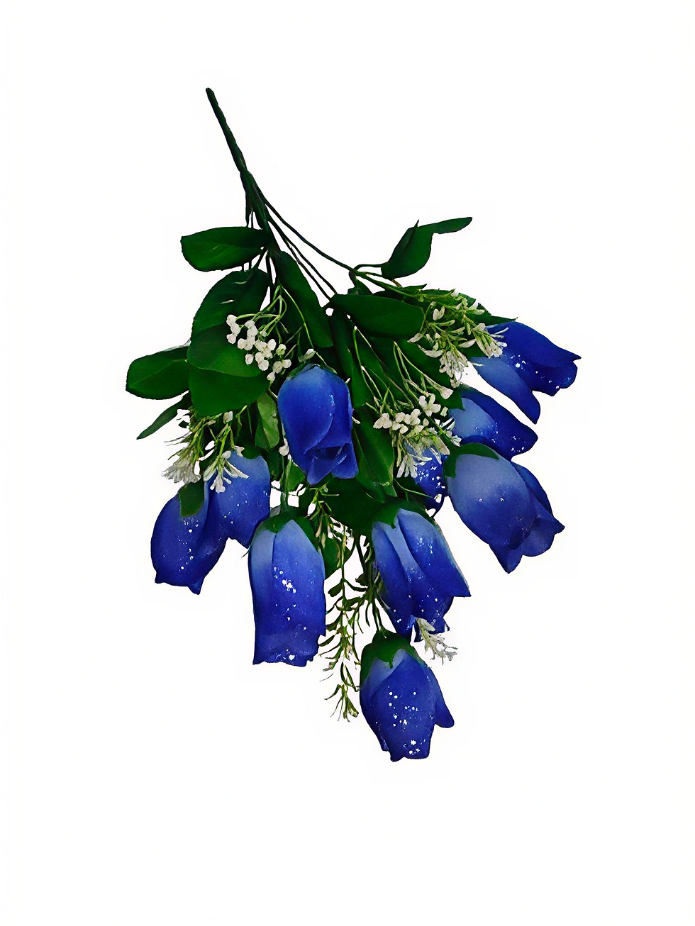 Miniatura: Ramo de Rosas Artificiales x 12cabezas con Brillos Largo 45cm