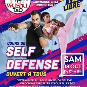 Affiche cours Self défense 18 octobre
