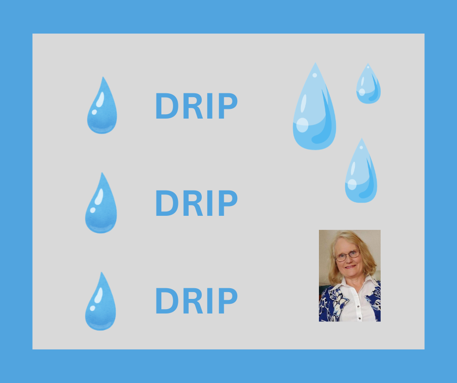 Anointing oil dripping. Drip. Drip. Drip