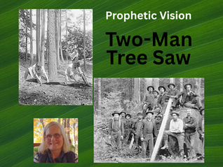 The two-man crosscut tree saw was used by foresters in the early 1900s. I had a prophetic vision of a two-man tree saw, which exposed one of Satan's strategies against us. 