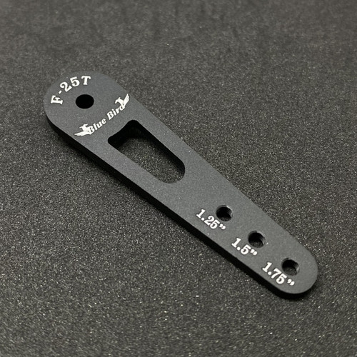 BMS20628 1.75" Aluminum Servo Arm Black Blue Bird Servos USA