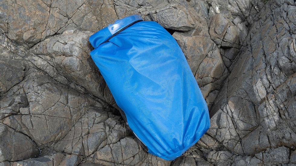 Thumbnail: 5l blue drybag to fit kayak hatches with window