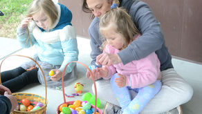 Families turn out for La Cygne egg hunt despite cool weather
