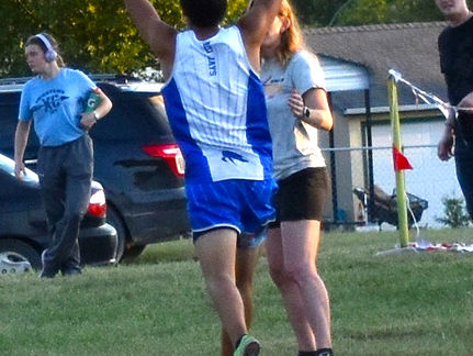 Pleasanton runner breaks record; Jayhawk, Buffalo runners improve times