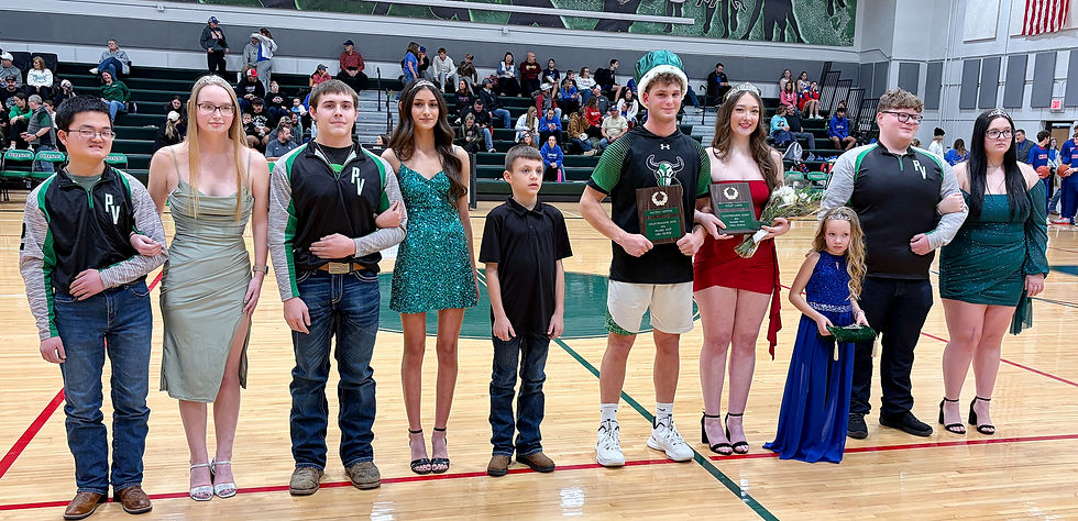 The royal court poses for photos following the coronation.