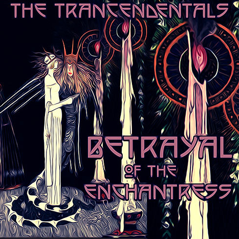 Betrayal of the Enchantress. Candles and two people conspiring.