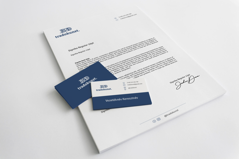 Tradokunst corporate business card letterhead design