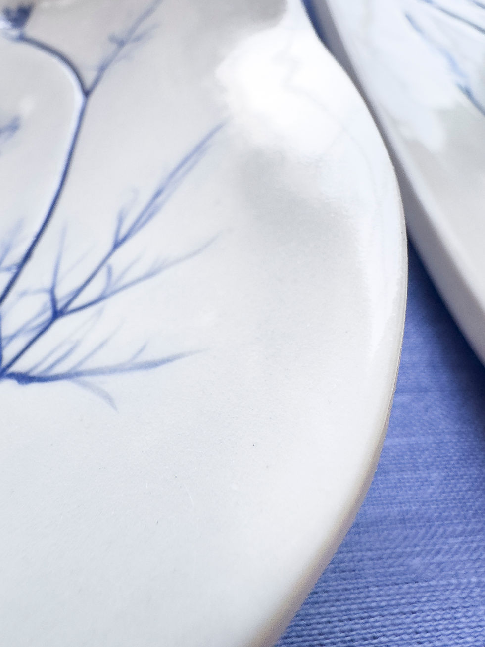 Thumbnail: Pressed Indigo Medium Platter