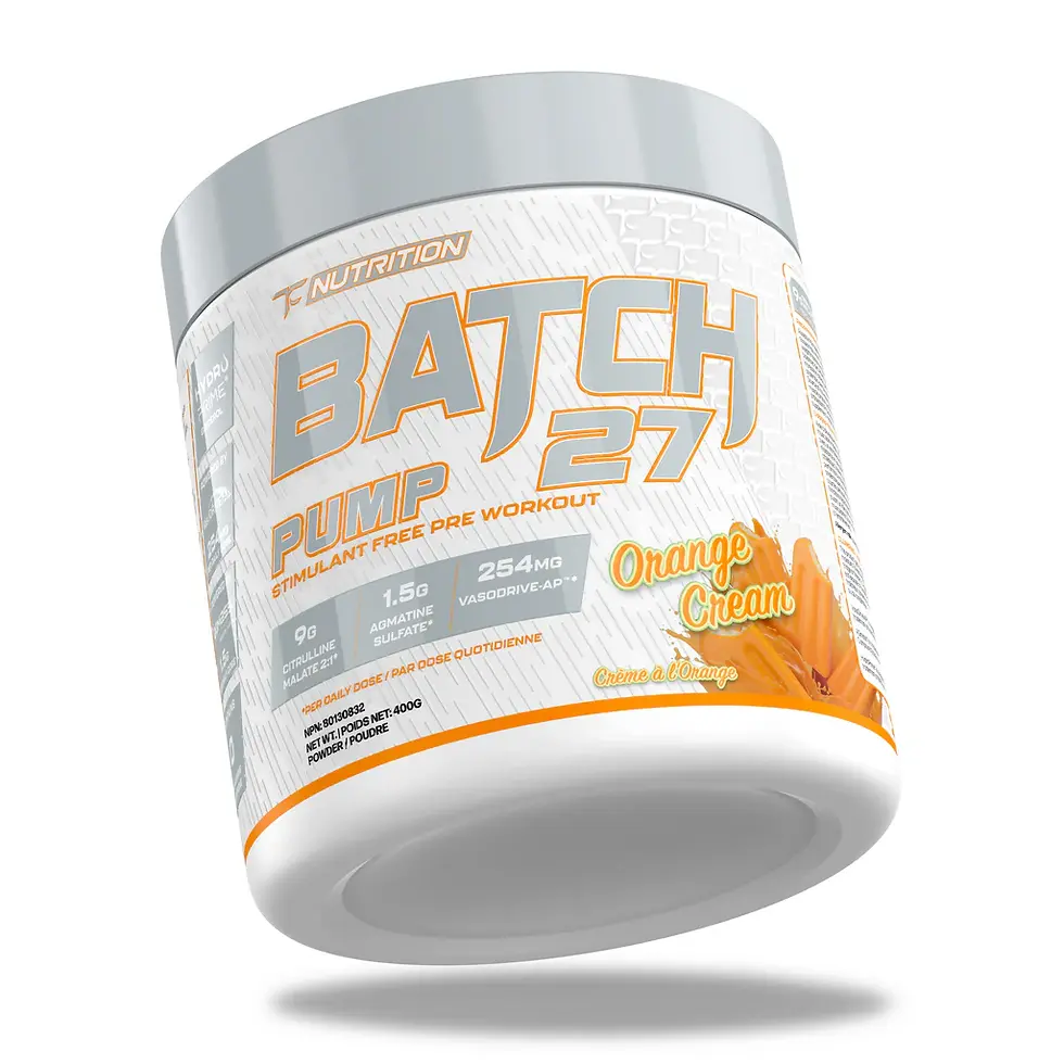 Stim Free Pump Pre Workout - Orange Cream
