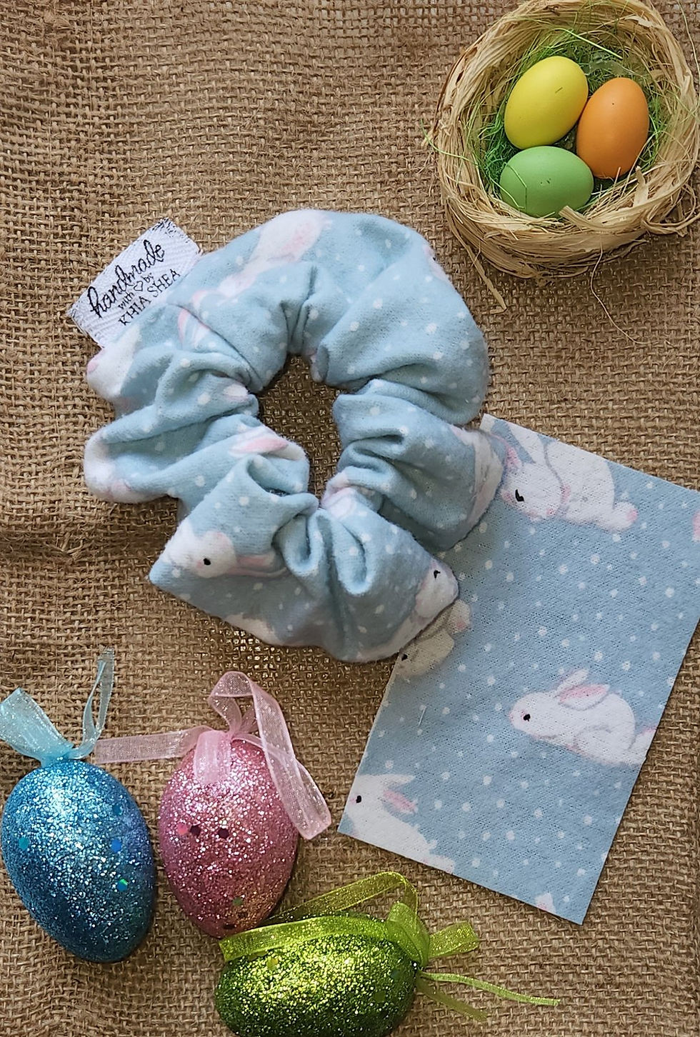 Product: Blue Bunny Scrunchie