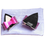 Thumbnail: Product: Black & Pink Textured Cat Ear Bows