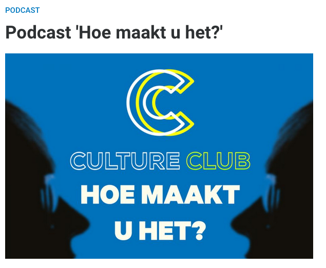 Hoe maakt u het, culture club