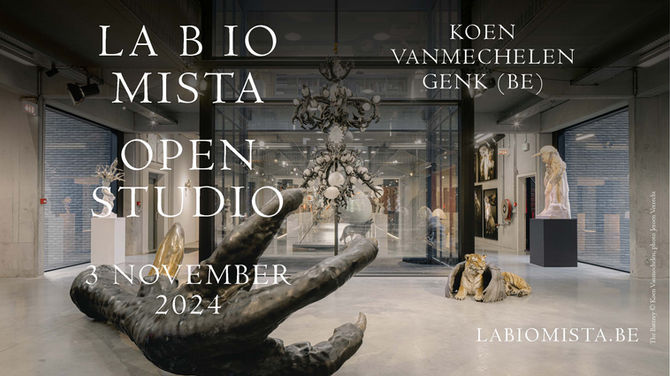 FULLY BOOKED - Koen Vanmechelen opens his studio to all visitors on last day of LABIOMISTA's sixth season, 3 nov 2024