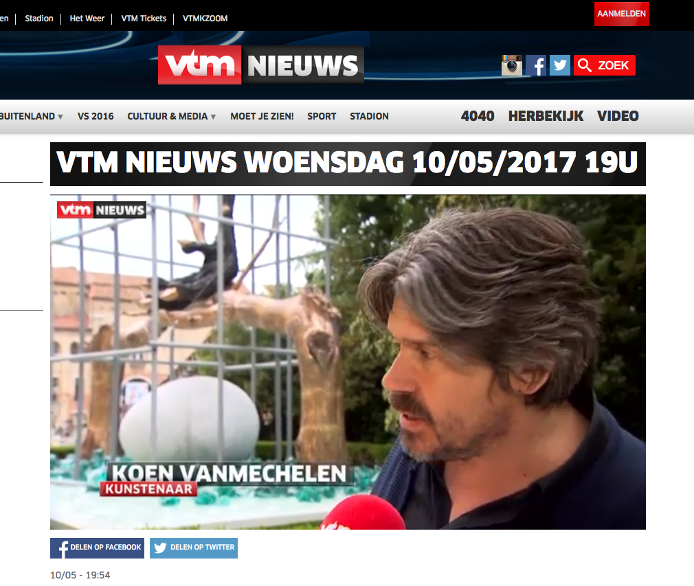 Venice Biennial 2017 at VTM Nieuws