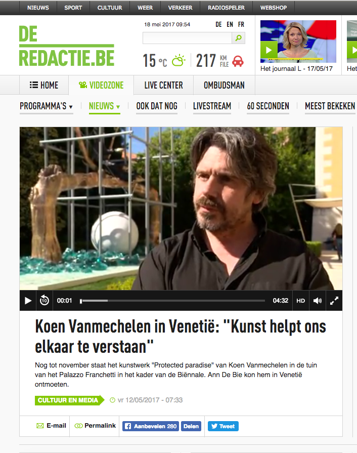 Venice Biennial 2017 at De Redactie