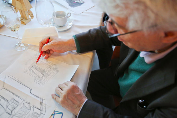 Mario Botta visiting LABIOMISTA