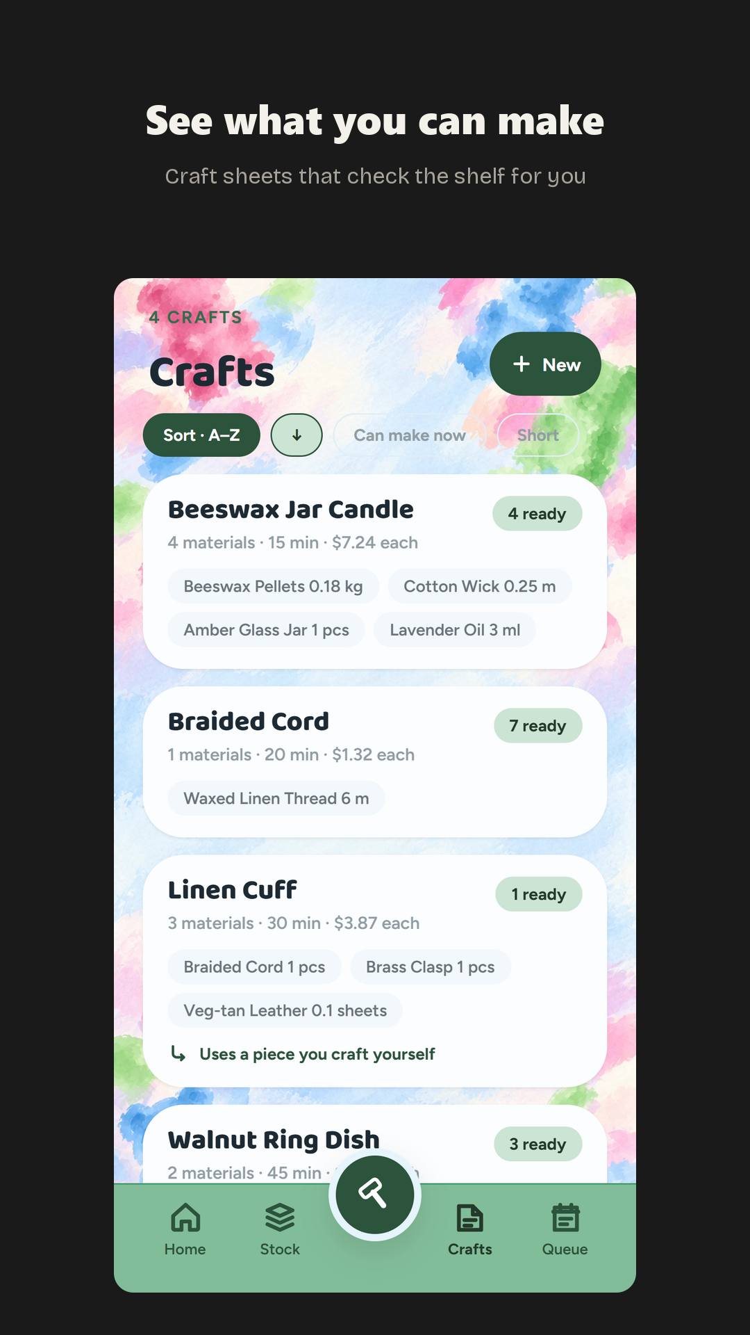 CraftAlley: A reusable plan for each craft