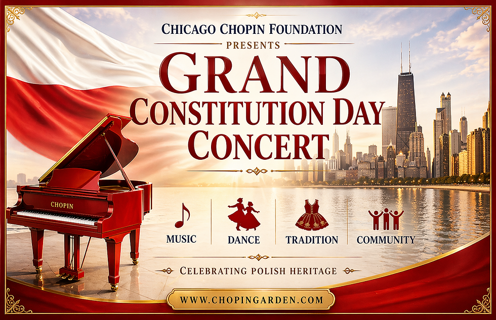 Wielki Koncert Konstytucyjny / Grand Constitutional Concert May 2, 2026 – 2:00 PM – Chopin Garden, Grant Park, Chicago