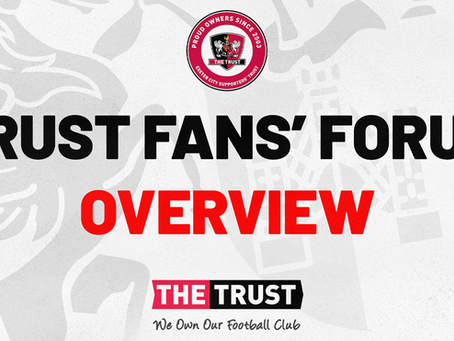 Exeter City Supporters' Trust Fans' Forum Overview