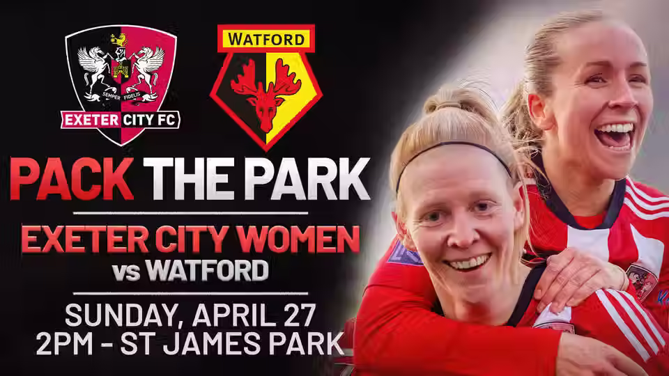 Exeter City Women vs watford 27 april
