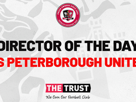 Director of the Day vs Peterborough United