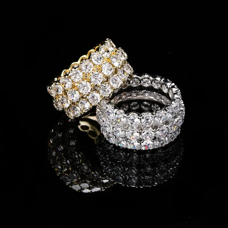 Thumbnail: Manufacturer Custom Handmade Zircon Paved New  Design Hip Hop Men Solid Gold