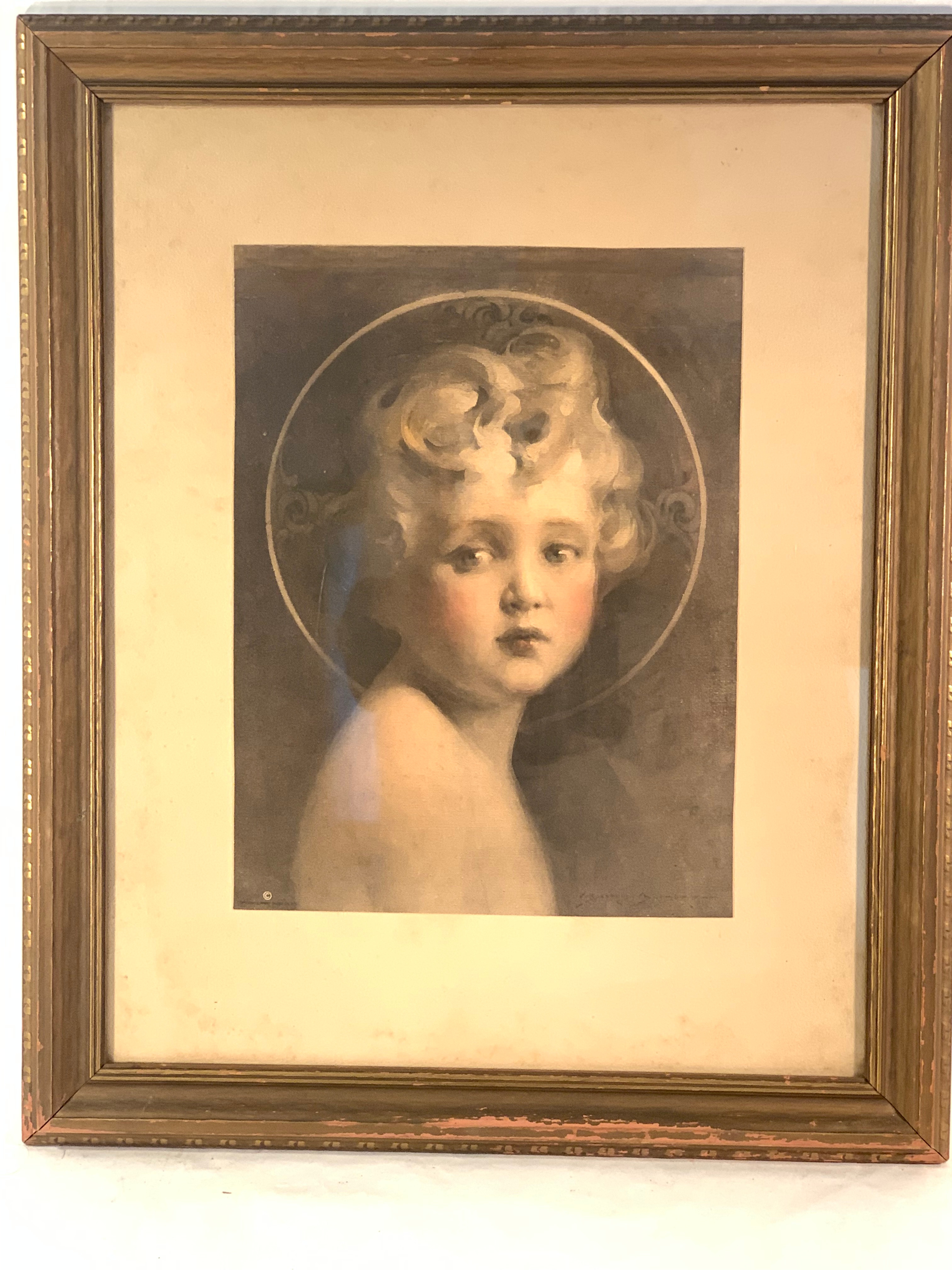 Charles Bosseron Chambers Light of the World Antique 1928 Lithograph Print