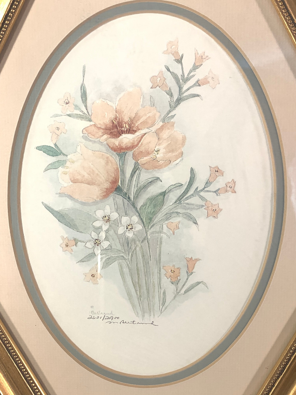 Thumbnail: Mary Vincent Bertrand Happy Tulip Apricot Beauty Vintage Offset Lithograph Print