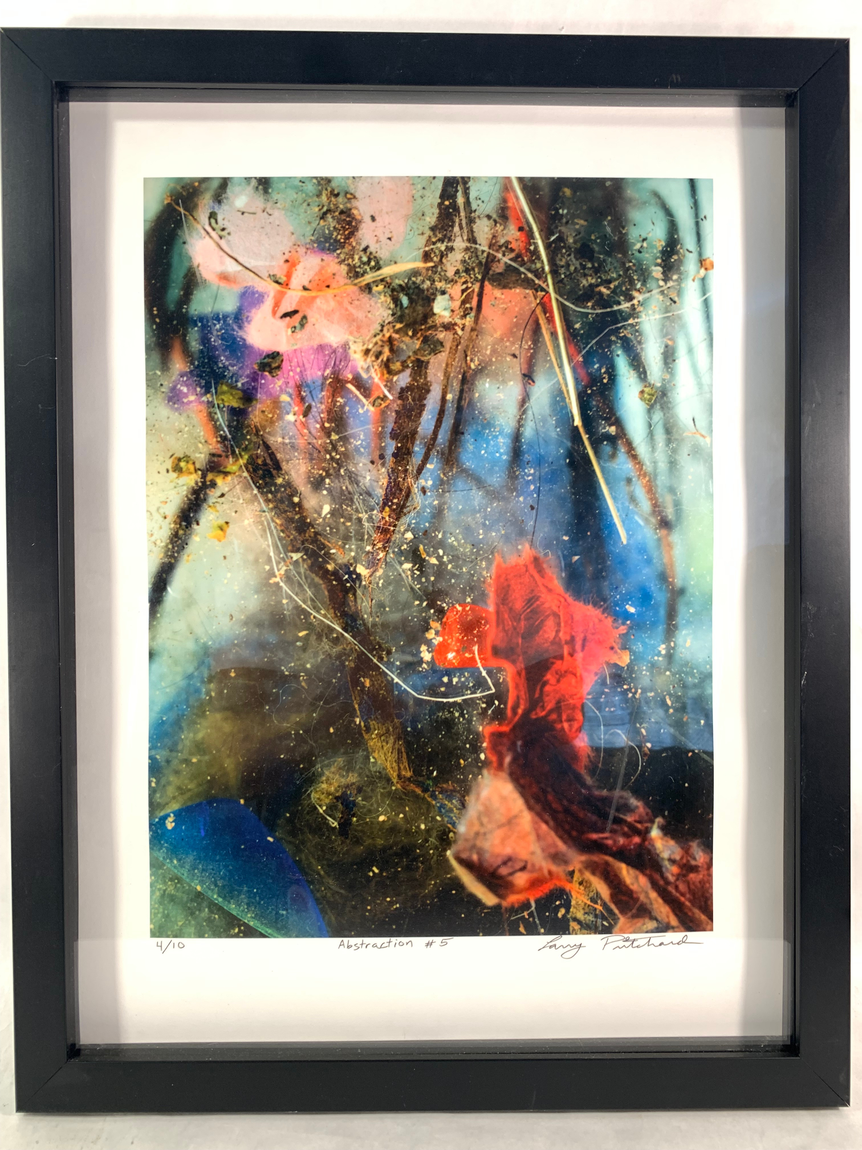Larry Prichard Abstraction #5 4/10 Photographic Print 13" x 17" Framed