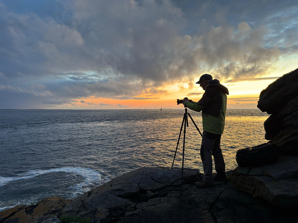 Session de photo au crépuscule