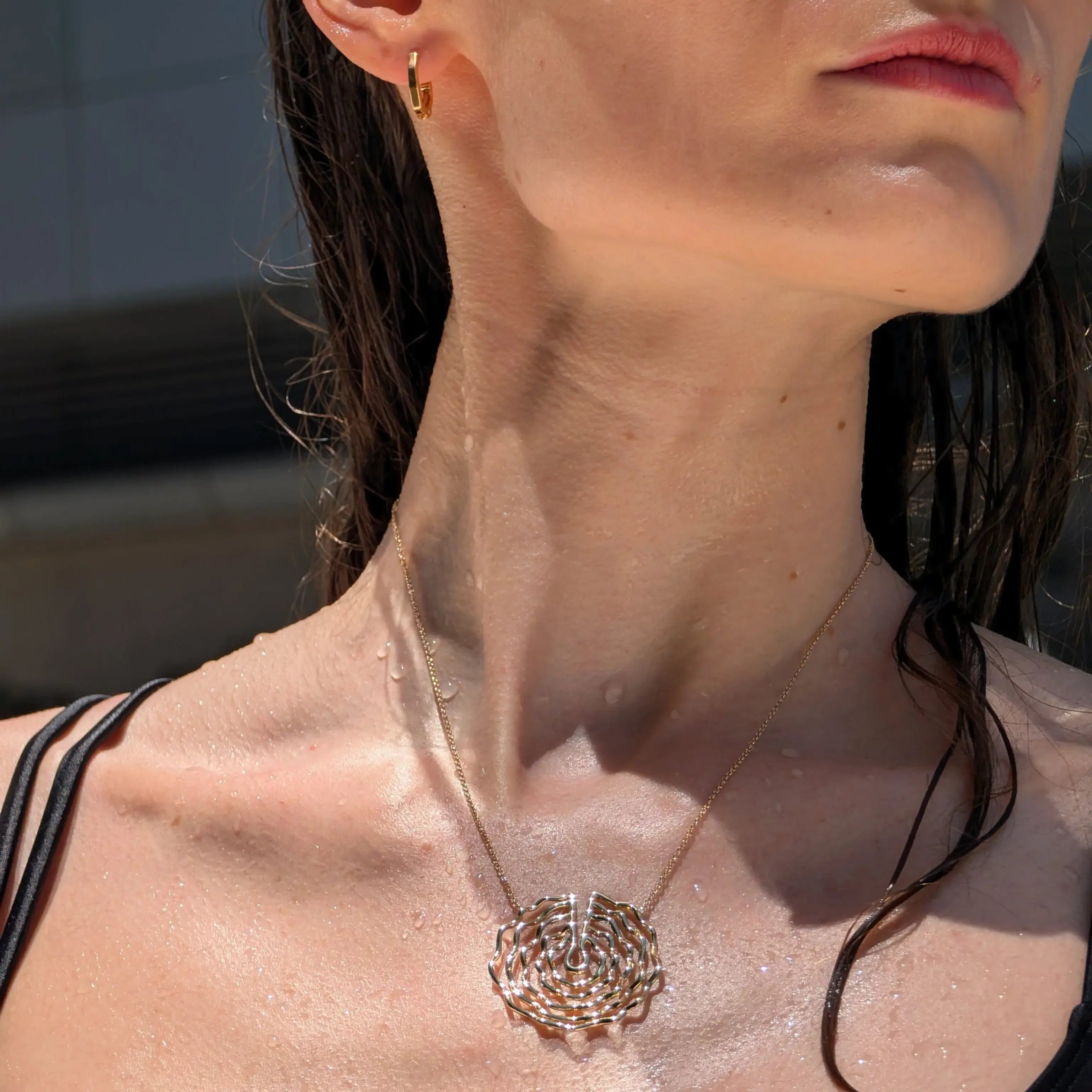 Ripple Necklace 14K Yellow Gold