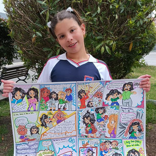 Estudiante gana primer puesto en concurso de cómics