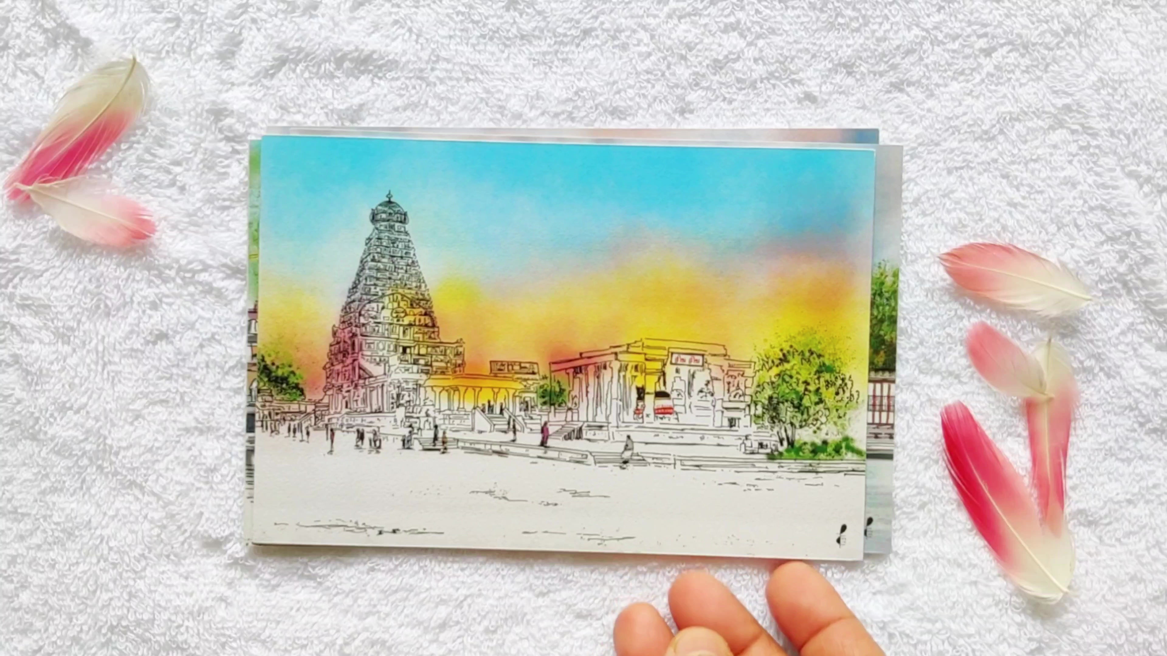 Temple Postcards (Pack Of 8)