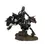 Thumbnail: Figura decorativa de caballero cruzado medieval en resina, montado a caballo con armadura negra y escudo.