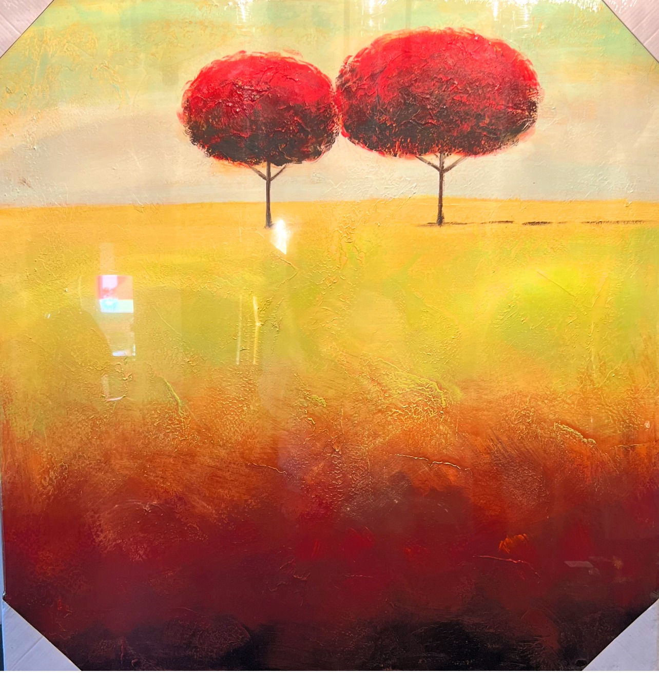 Cuadro reflejo del otoño