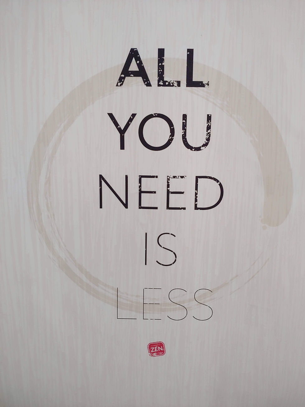 משפט השראה all you need is less