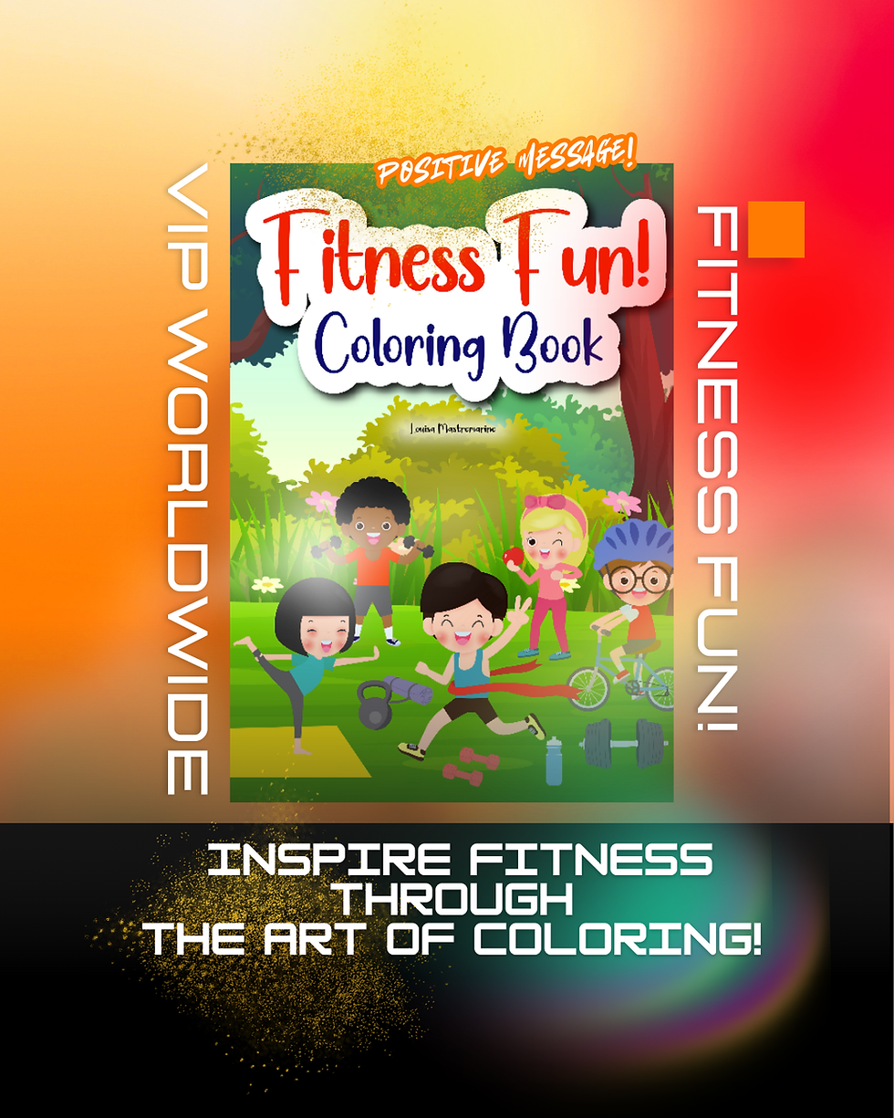 Fitness Fun Coloring Book