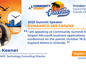 I'm Speaking at the Microsoft Community Summit in Orlando, FL on October 19-23, 2025