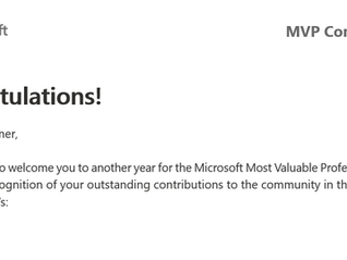 I'm excited and honored to be a Microsoft MVP for D365 Finance and Supply Chain again this year!