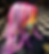 Vibrant rainbow hair by an alternative hair stylist