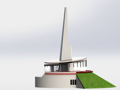 Bandung Techno Park Building Realistic Rendering