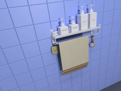 Realistic Bathroom Tools Rendering