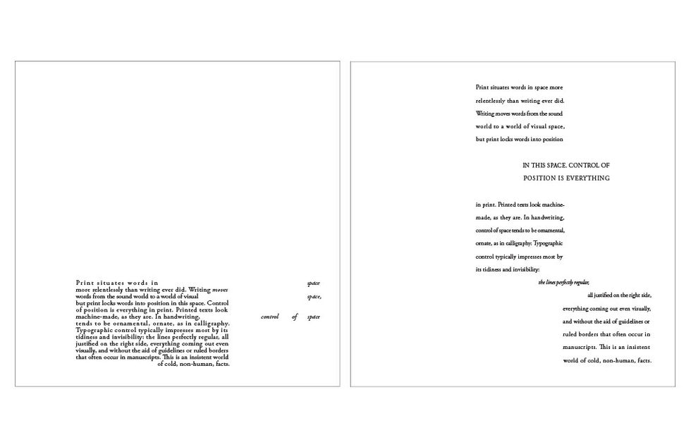 Sean Brennan - Teaching Portfolio - Typography I student course work.